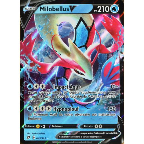 Carte Pokémon 043/192 Milobellus-V Eb02 - Epée Et Bouclier - Clash Des Rebelles Neuf Fr