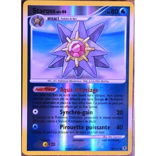 Carte Pokémon 50/111 Staross 80 Pv Platine Rivaux Émergeants Neuf Fr