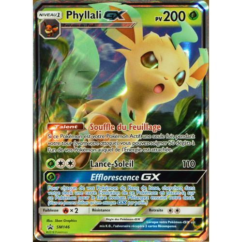 Carte Pokémon Sm146 Phyllali Gx 200 Pv Promo Neuf Fr