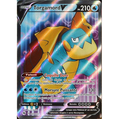 Carte Pokémon 069/073 Torgamord V ?U Eb3.5 La Voie Du Maître Neuf Fr