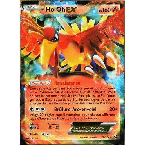 Carte Pokémon 22/124 Ho-Oh Ex 160 Pv Deck Combat Légendaire Neuf Fr