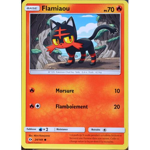 Carte Pokémon 24/149 Flamiaou 70 Pv Sm1 - Soleil Et Lune Neuf Fr