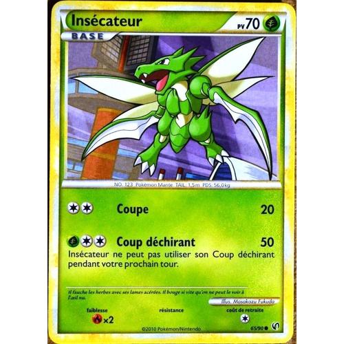 Carte Pokémon 65/90 Insécateur 70 Pv Hs Indomptable Neuf Fr