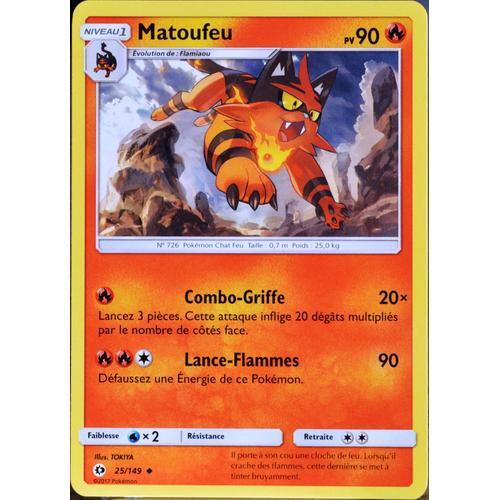Carte Pokémon 25/149 Matoufeu 90 Pv Sm1 - Soleil Et Lune Neuf Fr