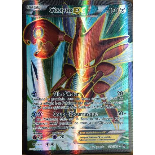 Carte Pokémon 119/122 Cizayox Ex 170 Pv - Ultra Rare - Full Art Xy09 - Rupture Turbo Neuf Fr