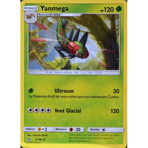 Carte Pokémon 3/156 Yanmega Sl5 - Soleil Et Lune - Ultra Prisme Neuf Fr