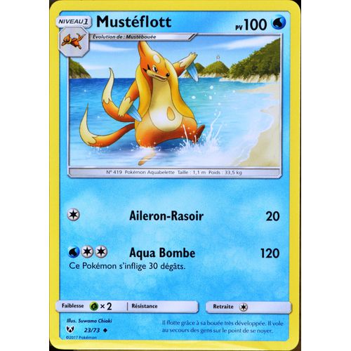 Carte Pokémon 23/73 Mustéflott 100 Pv Sl3.5 Légendes Brillantes Neuf Fr