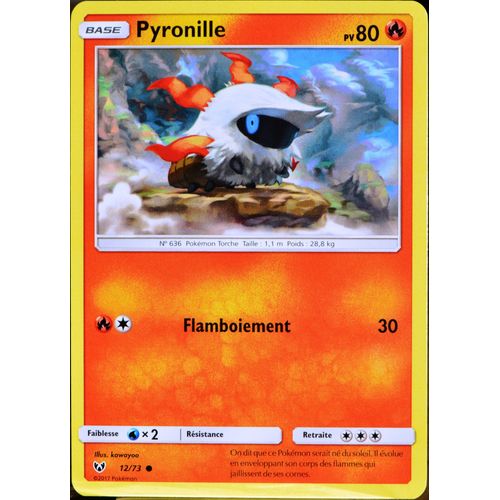 Carte Pokémon 12/73 Pyronille 80 Pv Sl3.5 Légendes Brillantes Neuf Fr