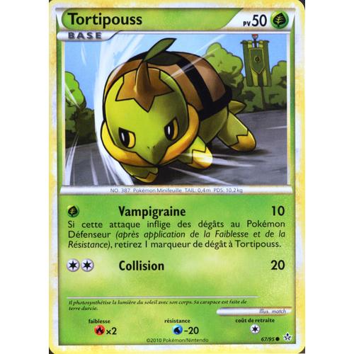 Carte Pokémon 67/95 Tortipouss 50 Pv Hs Déchainement Neuf Fr