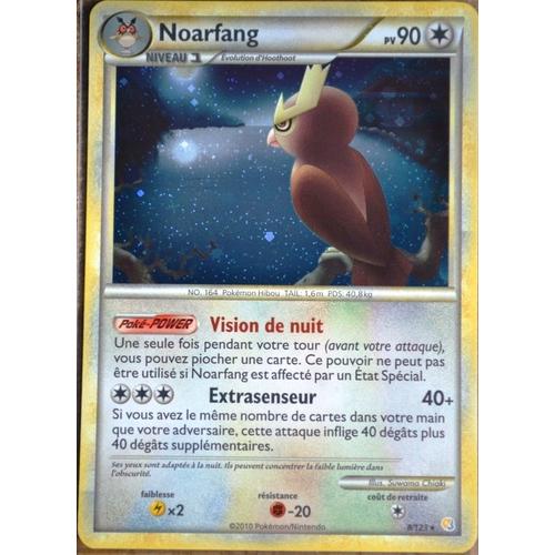 Carte Pokémon 8/123 Noarfang 90 Pv - Holo Heartgold Soulsilver Neuf Fr