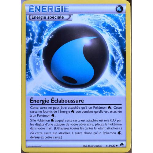 Carte Pokémon 113/122 Energie Eclaboussure Xy09 - Rupture Turbo Neuf Fr