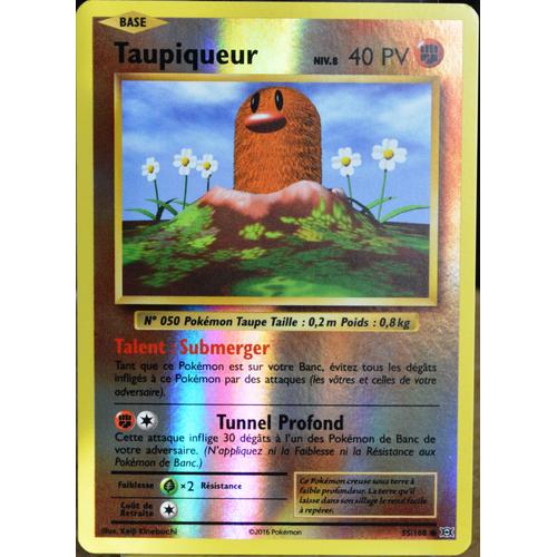 Carte Pokémon 55/108 Taupiqueur Niv.8 40 Pv - Reverse Xy - Evolutions  Neuf Fr