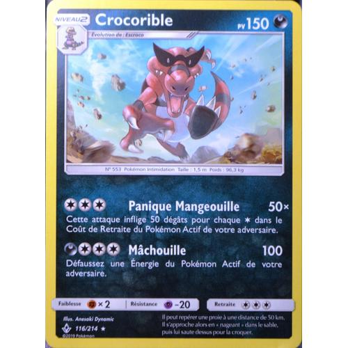 Carte Pokémon 116/214 Crocorible Sl10 - Soleil Et Lune - Alliance Infaillible Neuf Fr