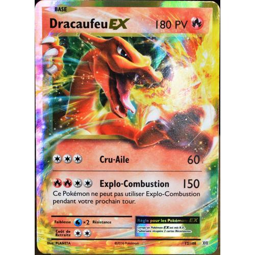 carte Pokémon 12/108 Dracaufeu EX 180 PV XY - Evolutions NEUF FR