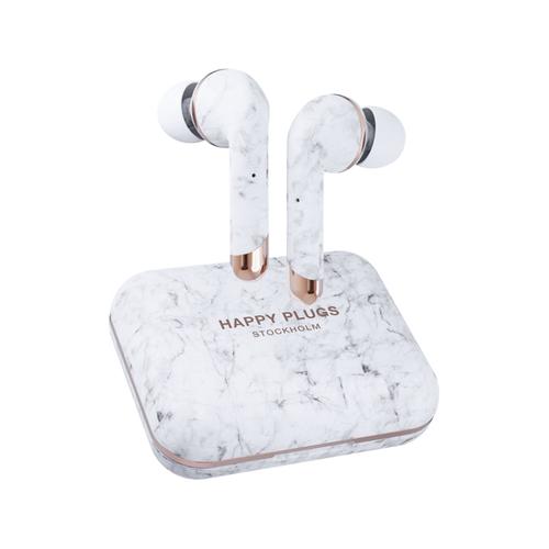 Happy Plugs AIR 1 PLUS marbre blanc