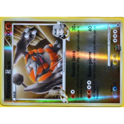 Carte Pokémon 32/111 Rhinastoc - Reverse 100 Pv Platine Rivaux Émerg. Neuf Fr