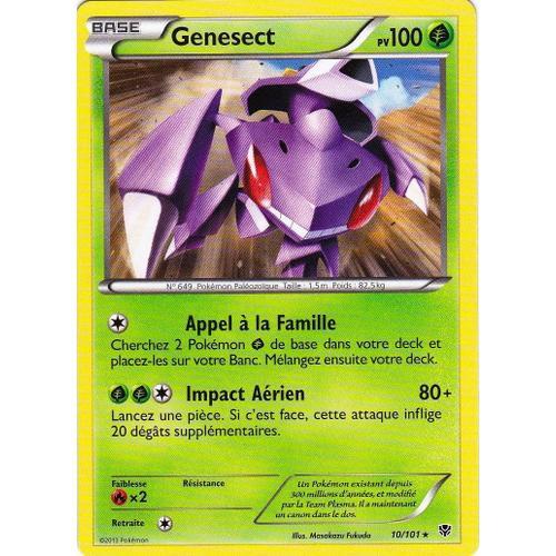 Carte Pokémon 010/101 Genesect 100 Pv Bw Explosion Plasma Neuf Fr