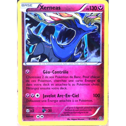 Carte Pokémon 81/114 Xerneas 130 Pv - Holo Xy - Offensive Vapeur Neuf Fr