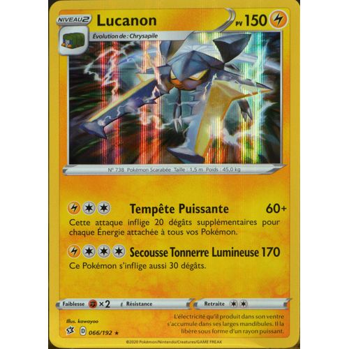 Carte Pokémon 066/192 Lucanon Eb02 - Epée Et Bouclier - Clash Des Rebelles Neuf Fr