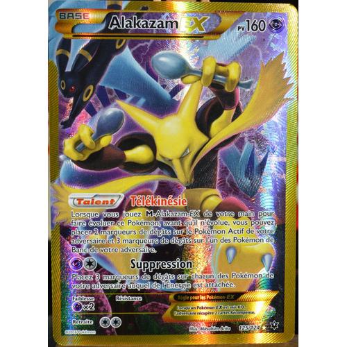 Carte Pokémon 125/124 Alakazam Ex 160 Pv - Secrete Full Art Xy - Impact Des Destins Neuf Fr