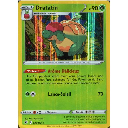 Carte Pokémon 023/192 Dratatin Eb02 - Epée Et Bouclier - Clash Des Rebelles Neuf Fr