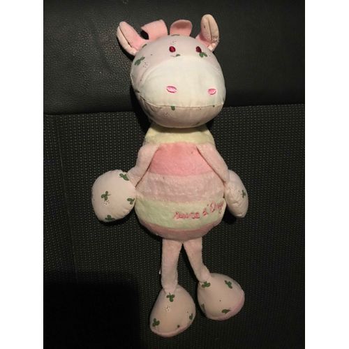 Doudou Vache Girafe Fleurs Sucre D'orge