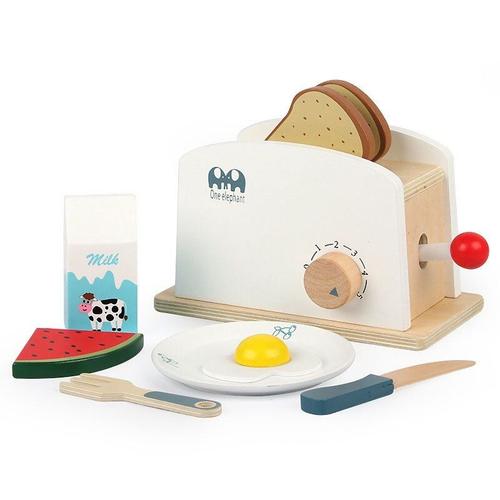 Cuisine semblant jouer jouet Simulation en bois grille pain machine à pain ensemble bébé apprentissage précoce jouets éducatifs jeu