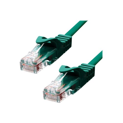 ProXtend - Cordon de raccordement - RJ-45 (M) pour RJ-45 (M) - 7 m - 5.4 mm - UTP - CAT 5e - IEEE 802.3at - moulé, sans crochet, bloqué - vert