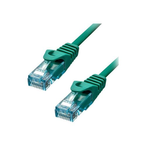 ProXtend - Cordon de raccordement - RJ-45 (M) pour RJ-45 (M) - 7 m - 6 mm - UTP - CAT 6a - IEEE 802.3at - sans halogène, moulé, sans crochet, bloqué - vert