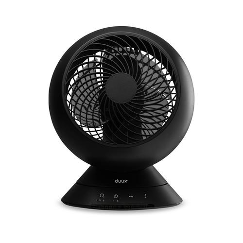 Ventilateur de table Duux Globe Noir | Silencieux | 200m³/h | Oscillation Multidirectionnelle | Commande tactile | Télécommande