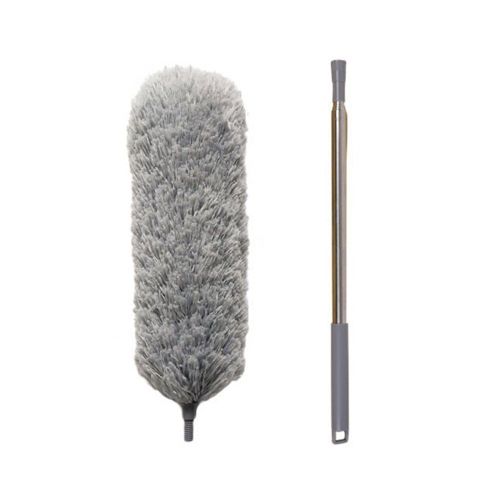 Brosse de dépoussiérage télescopique en Microfibre, avec balai d'angle Flexible, élimine sans effort la poussière et les toiles d'araignée, meilleur prix