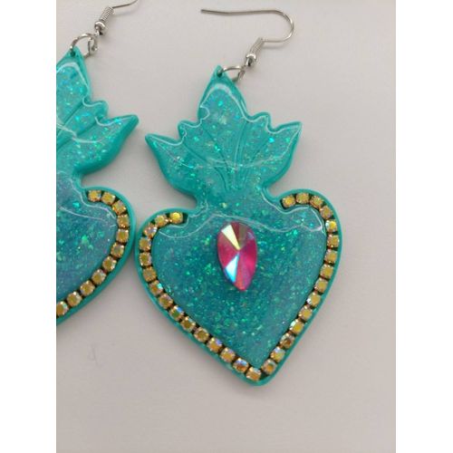 Boucles D'oreilles C?ur Sacré