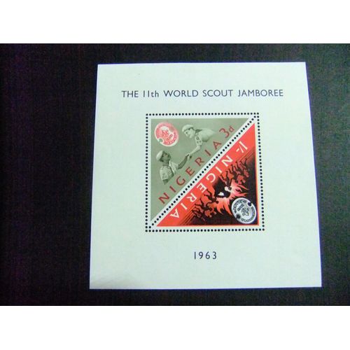 44 Nigeria 1963 / Xi Jamboree Mundial En Marathon (Grecia) / Yvert Bloc 1 Mnh