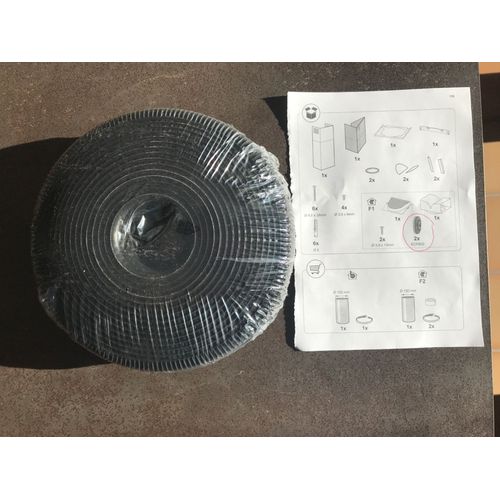 Filtre charbon ECFB02 902979877/5 pour Hotte AEG, ARTHUR MARTIN, ELECTROLUX, ROSIERES