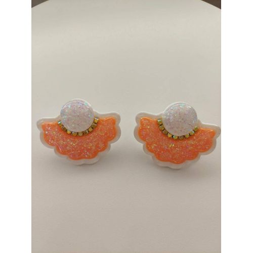 Boucles D'oreilles Coquillage Orange