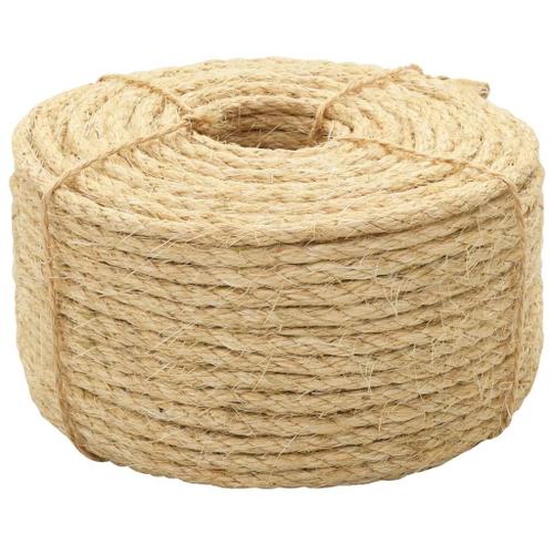 vidaXL Corde 100 % en sisal 6 mm 100 m