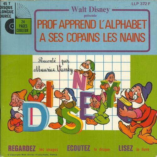 Maurice Vamby : Walt Disney Présente Prof Apprend L'alphabet À Ses Copains Les Nains (Livre Disque)