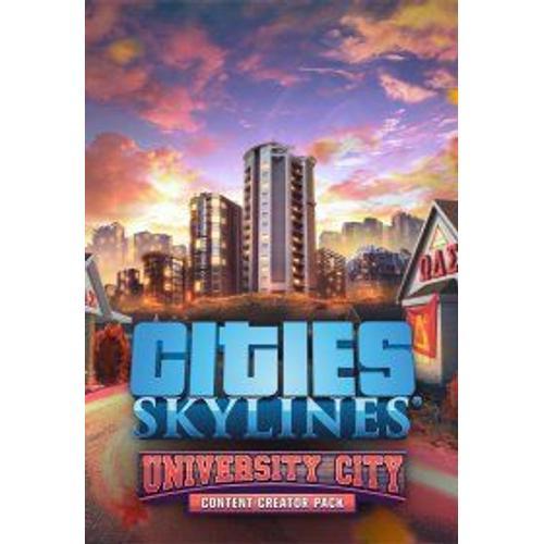 Cities: Skylines - Content Creator Pack: University City (Extension/Dlc) - Steam - Jeu En Téléchargement - Ordinateur Pc-Mac