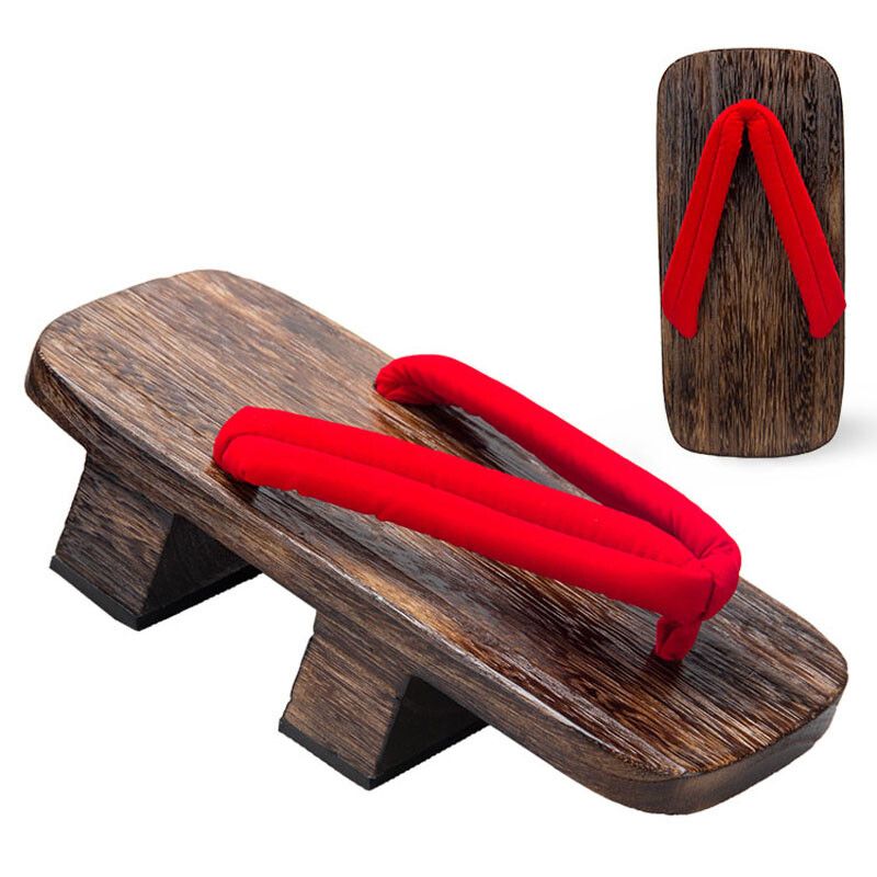 Pantoufles Geta Pour Hommes,Sabots En Bois Financirement Ja... - 4