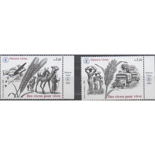 Nations Unies Timbres Secours Alimentaire 2005