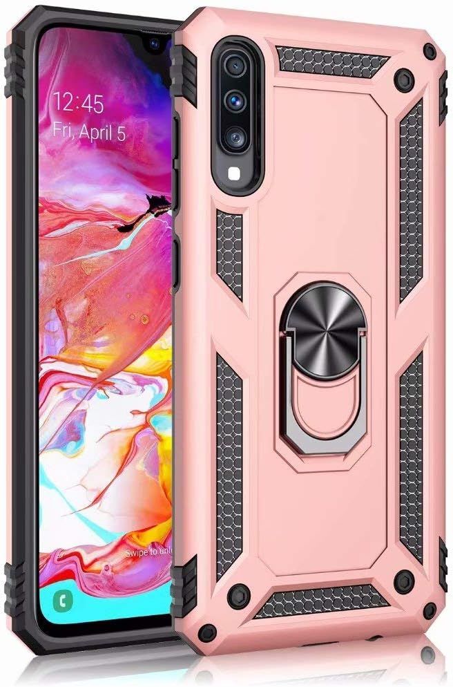 Coque Samsung Galaxy A70 Avec Aimant Anneau Support, 360 Do...