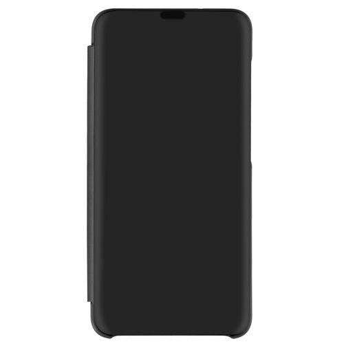 Housse Samsung Galaxy S21 Fe Clapet Translucide Design Miroir Support Vidéo Noir