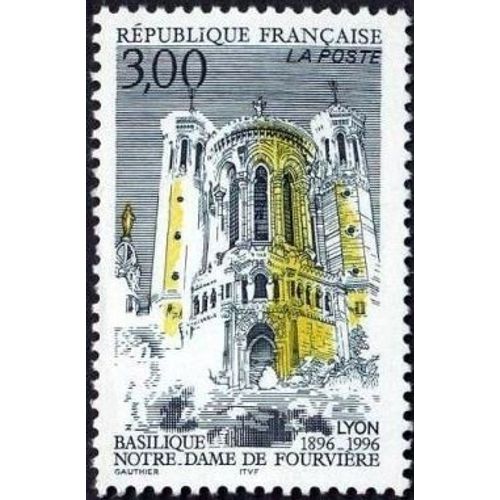 1 Timbre France 1996, Neuf - Basilique Notre-Dame De Fourvière - Yt 3022