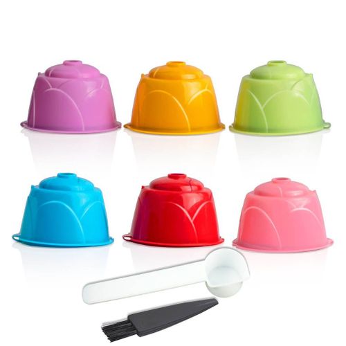 Capsules de café rechargeables, 6 pièces, dosettes de remplacement réutilisables pour les accessoires de cuisine Circolo/Genio/Melody