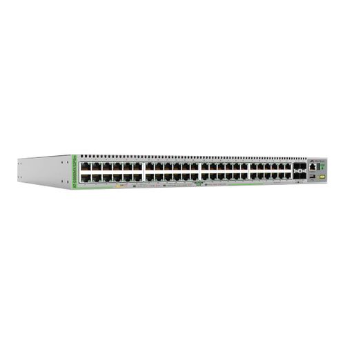 Allied Telesis CentreCOM AT-GS980MX/52PSM - Commutateur - C3 - Géré - 40 x 10/100/1000 (PoE+) + 8 x 100/1000/2.5G/5G (PoE+) + 4 x 1 Gigabit / 10 Gigabit SFP+ - Montable sur rack - PoE+ (370 W)