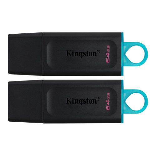 Kingston DataTraveler Exode - Clé USB - 64 Go - USB 3.2 Gen 1 (pack de 2)