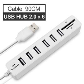 Multi USB HUB 2.0 séparateur USB 2.0, 4/ 7 ports, accessoires pour