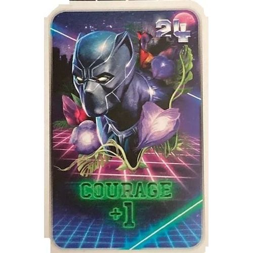 Carte Marvel Leclerc 2021 "Révèle Ton Pouvoir" - Courage +1 - N°24