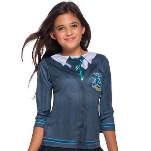 T-Shirt Imprimé Serpentard Harry Potter Enfant - Taille: 7 À 8 Ans (117 À 128 Cm)