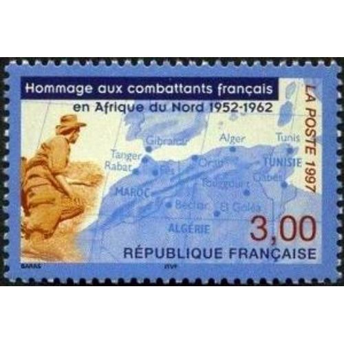 1 Timbre France 1997, Neuf - Hommage Aux Combattants Français En Afrique Du Nord - Yt 3072